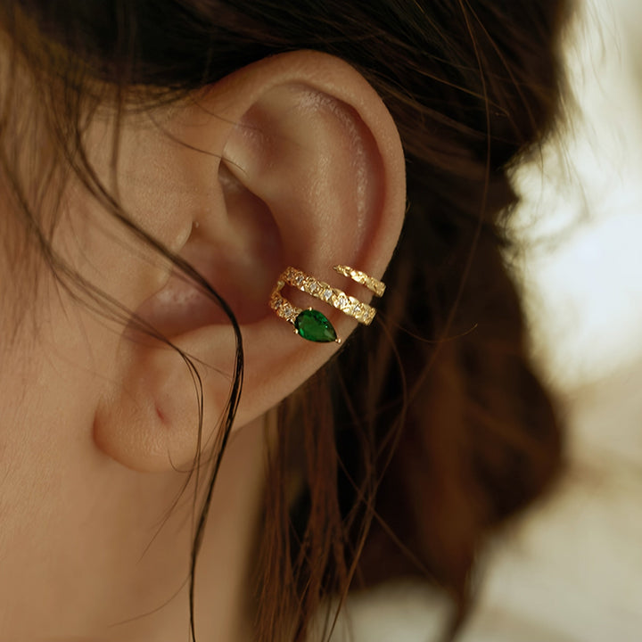 Seren | Cuff-Ohrring mit Schlangencharme