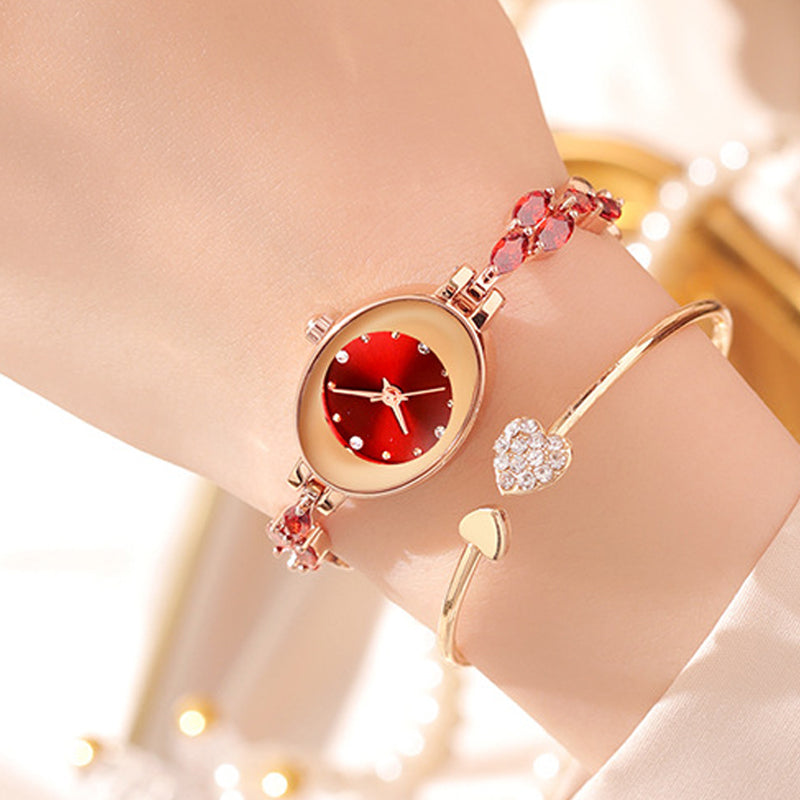 Doreya | Armbanduhr für Frauen mit farbigen Zirkonias