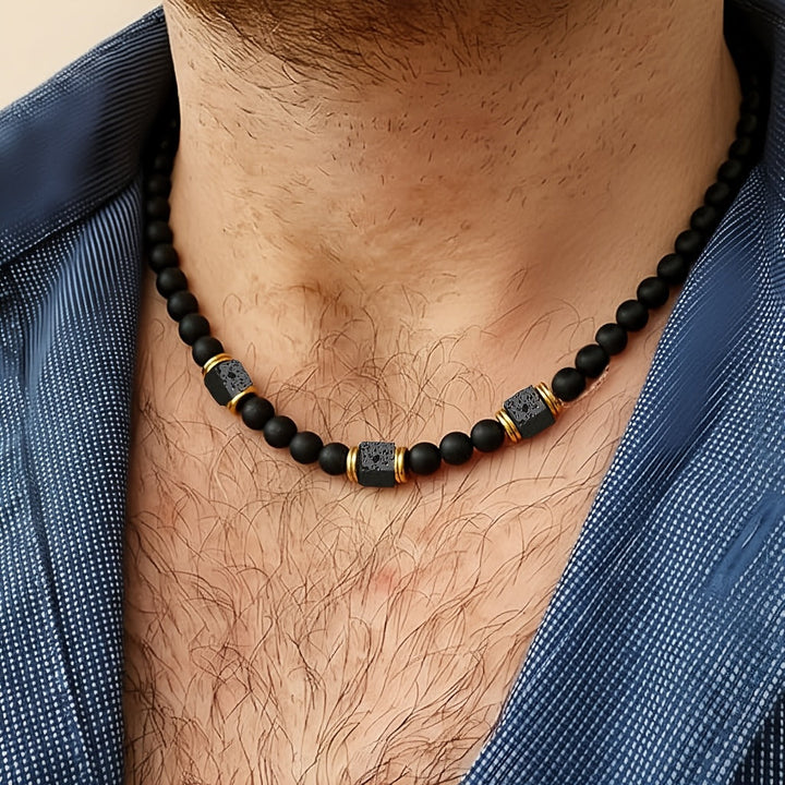 Vaxent | Minimalistischer und Moderner Herrenbead-Halskette