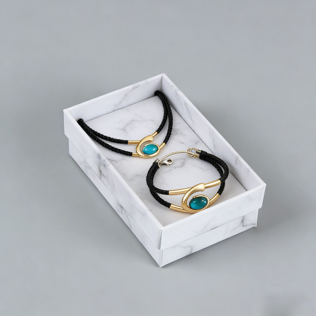 Suri  | Vintage Boho-Stil Halsketten- und Armband-Set