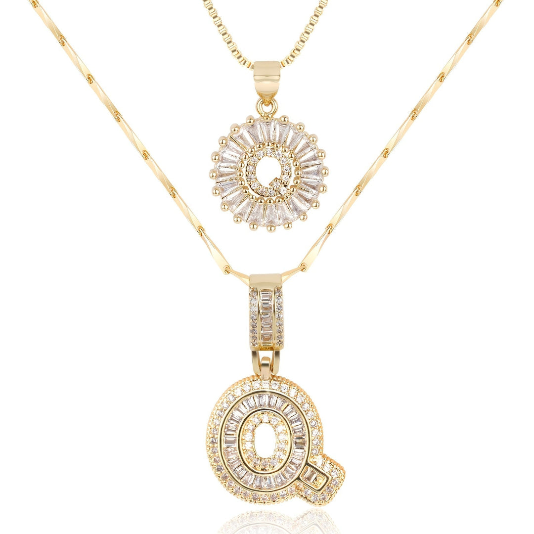 Primrose | Initialen-Halsketten mit 14k Diamanten (2 Stück)
