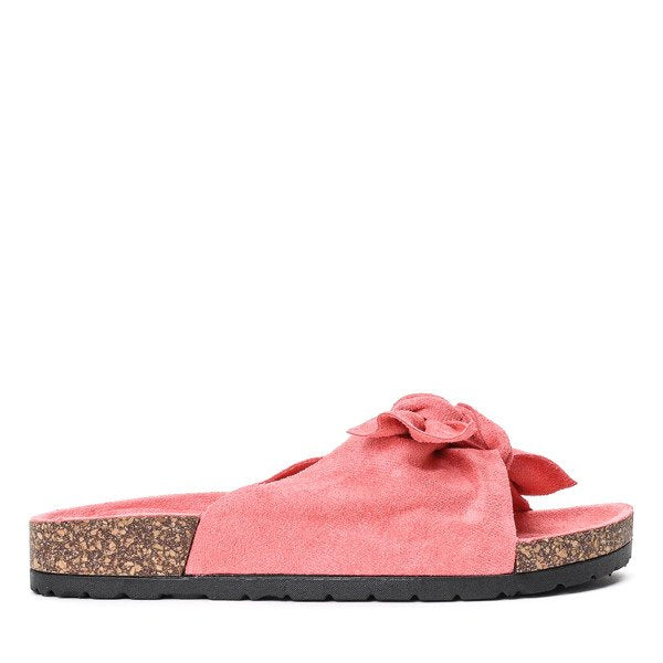 Isla | Rosa Sandalen für Damen mit Schleife und Sommerstil