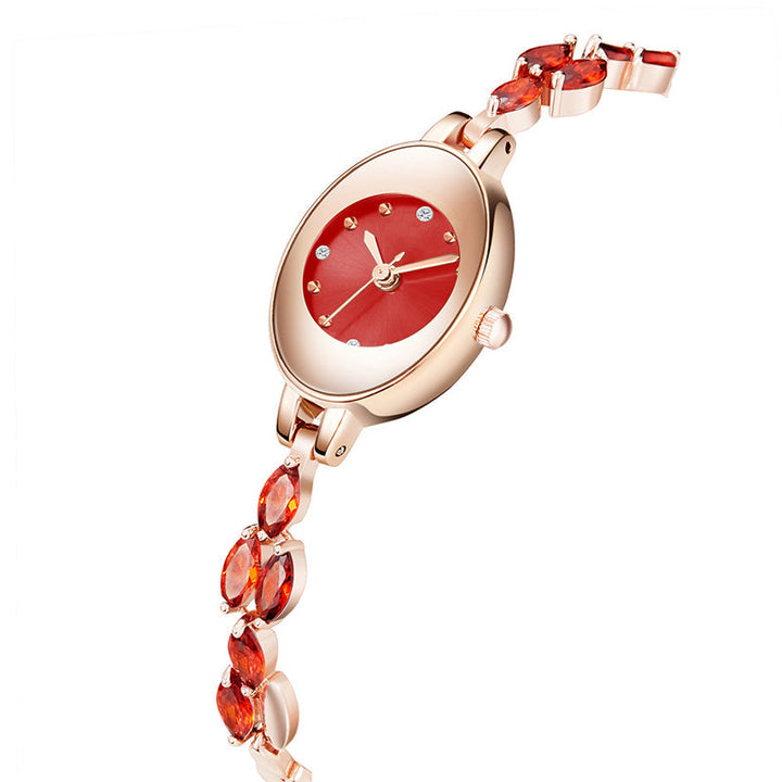 Doreya | Armbanduhr für Frauen mit farbigen Zirkonias
