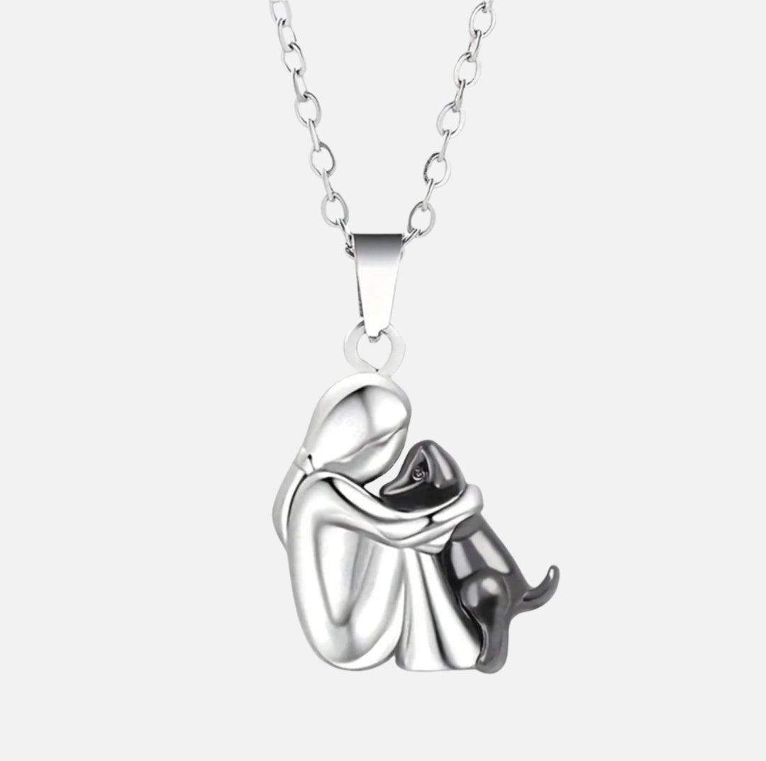 Novira | Halsband mit Anhänger des ewigen Umarmens für Haustiere