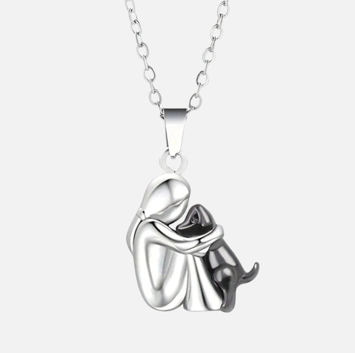 Novira | Halsband mit Anhänger des ewigen Umarmens für Haustiere