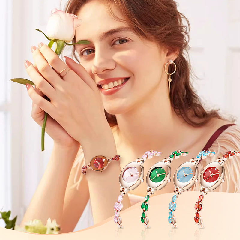 Doreya | Armbanduhr für Frauen mit farbigen Zirkonias