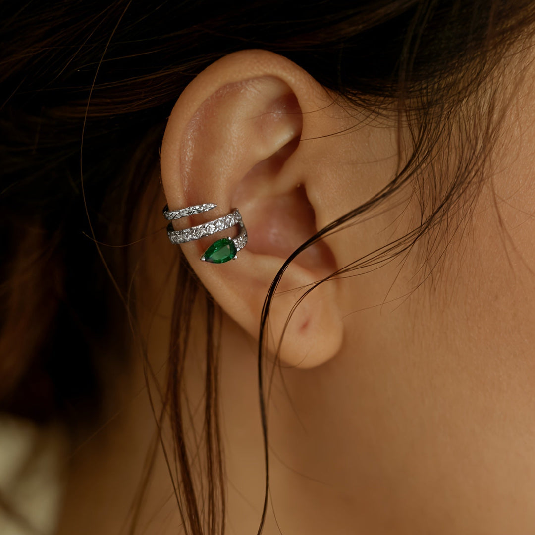Seren | Cuff-Ohrring mit Schlangencharme