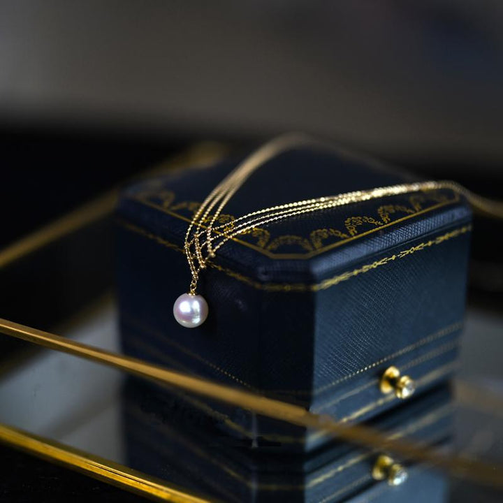 Savinae | Eleganter Akoya-Perlen-Halsreifen aus 14k Gold