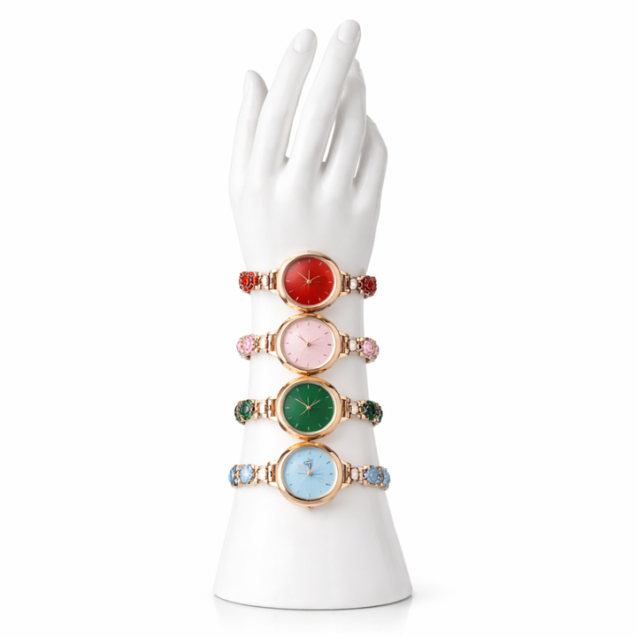 Doreya | Armbanduhr für Frauen mit farbigen Zirkonias