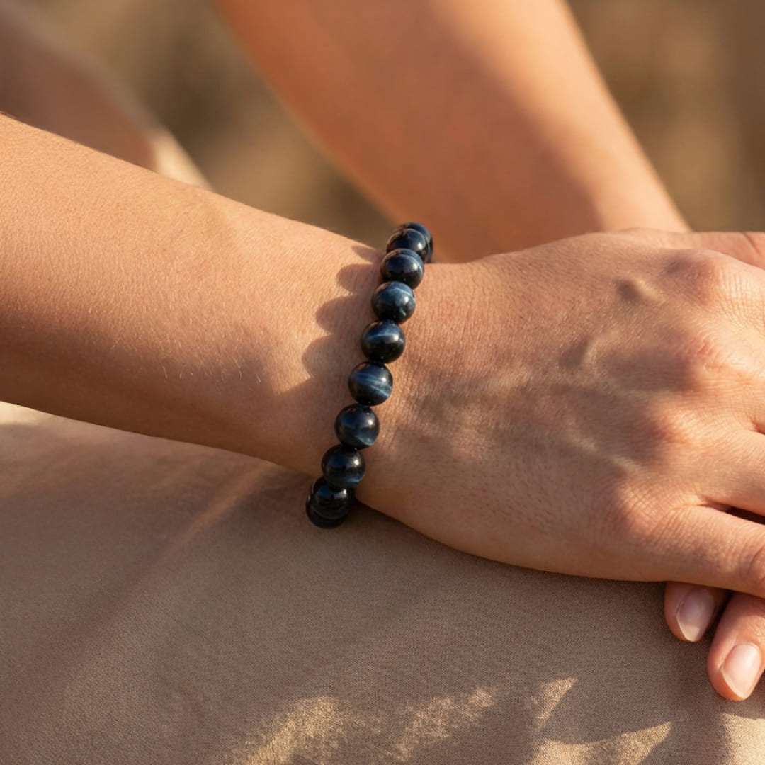 Corin | Schutzengel-Armband mit Hämatit-Stein