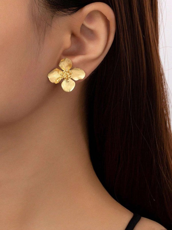 Greylee | Goldring mit eleganten Blumen und romantischem Touch