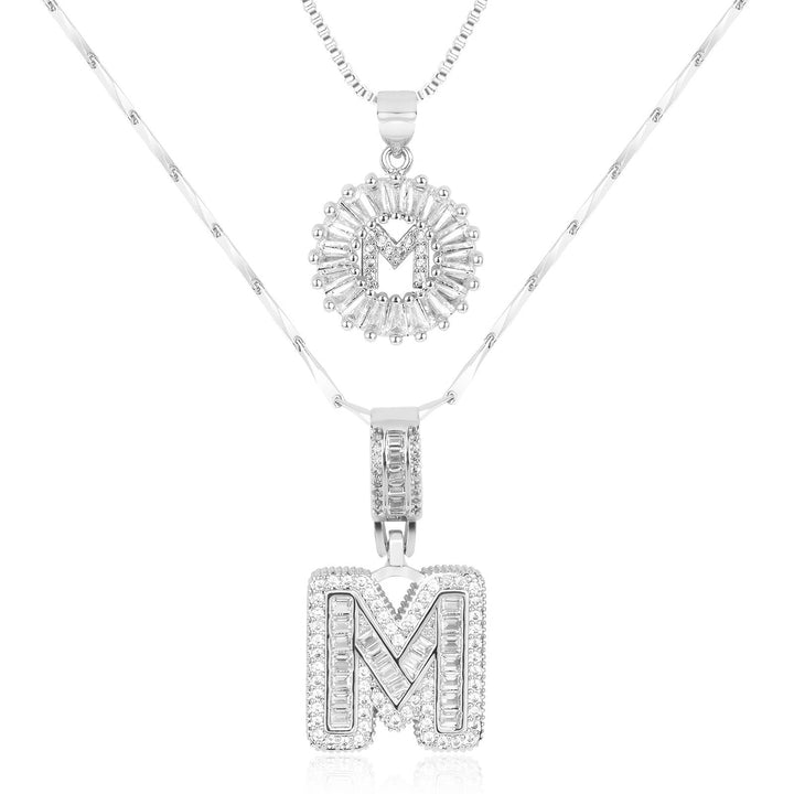Primrose | Initialen-Halsketten mit 14k Diamanten (2 Stück)