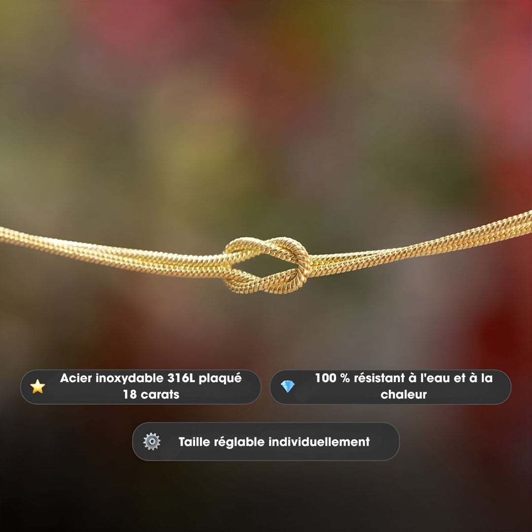 Coravanté | Personalisierbares Knotarmband mit elegantem Touch