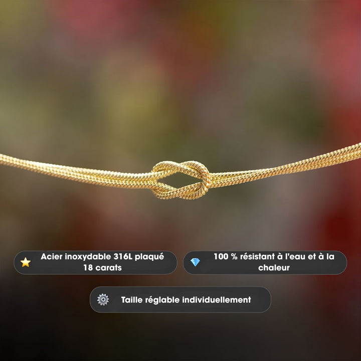 Coravanté | Personalisierbares Knotarmband mit elegantem Touch