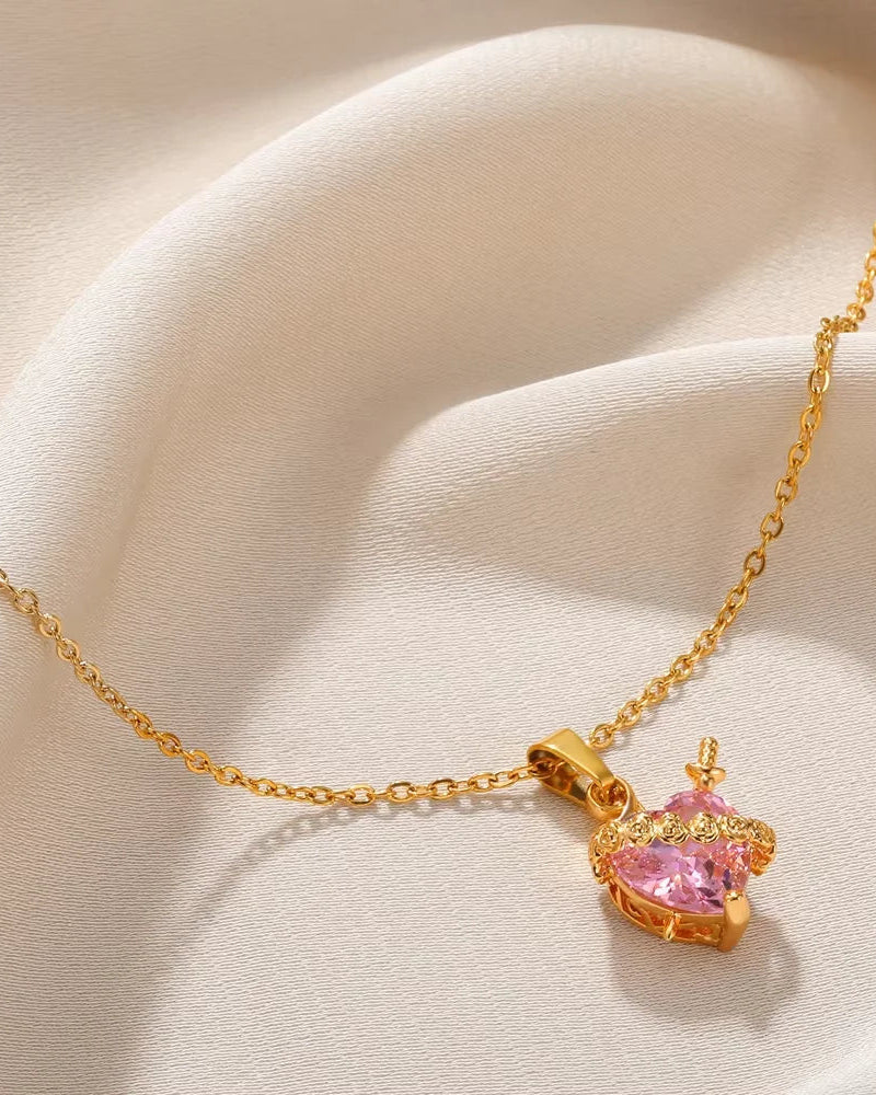 Pippa | Halskette Corazón Inmaculado de María (Goldbeschichtung)