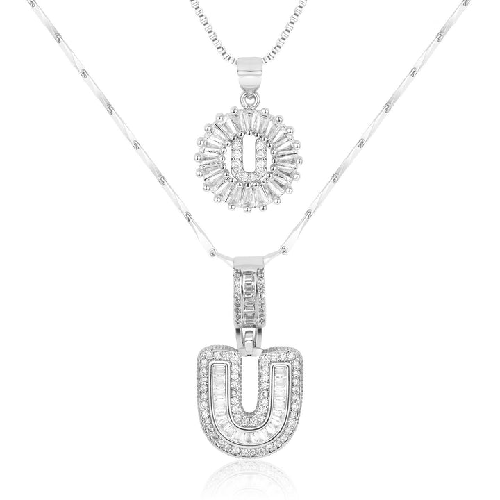 Primrose | Initialen-Halsketten mit 14k Diamanten (2 Stück)