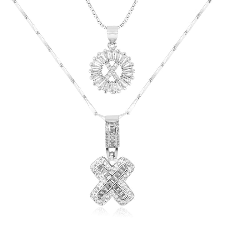 Primrose | Initialen-Halsketten mit 14k Diamanten (2 Stück)