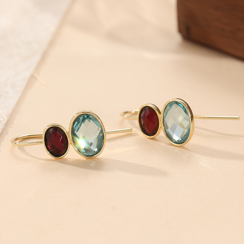 Perla | Ovalförmige Ohrringe mit Elegantem Handwerksdesign