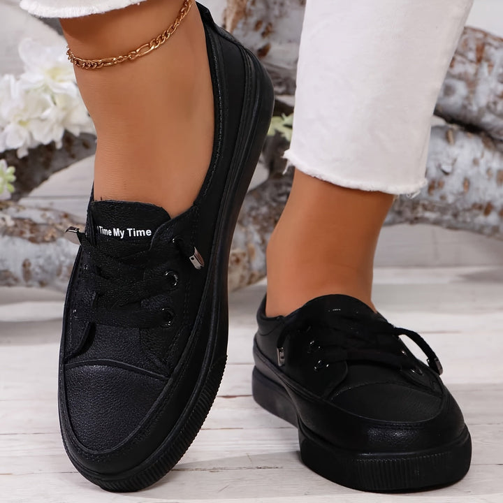 Dovella | Weiße Orthopädische Schuhe für Frauen mit Schnürsenkeln und Weicher Einlage