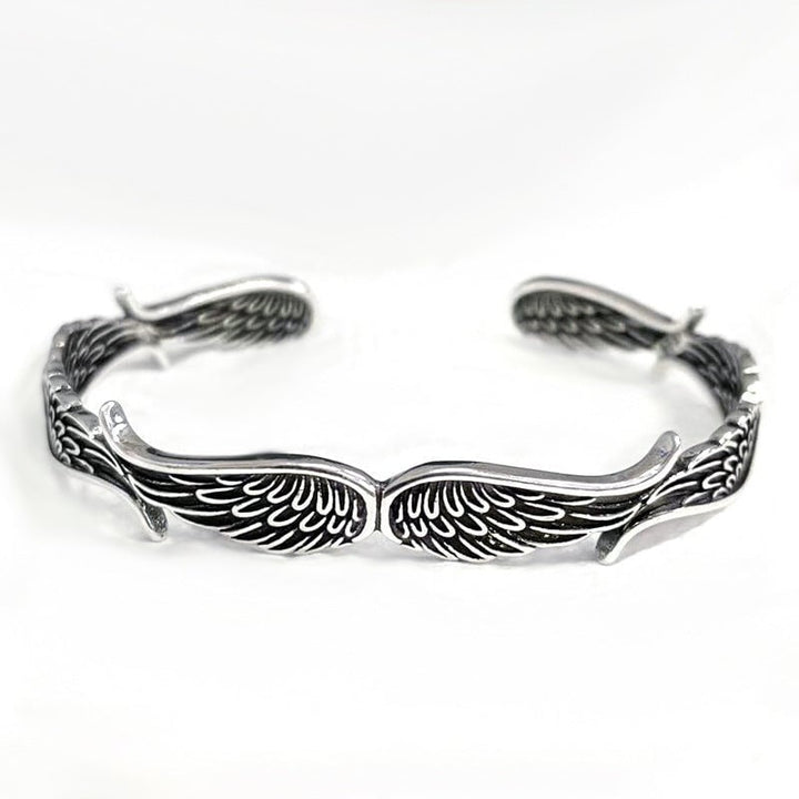Celestium | Vintage-Armband mit Engelshörnern aus Silber