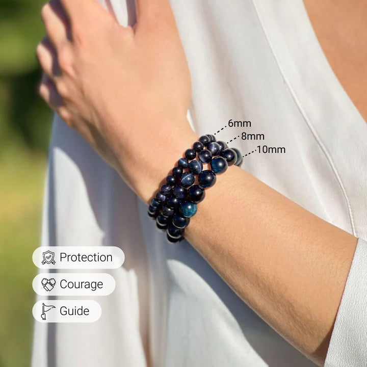 Corin | Schutzengel-Armband mit Hämatit-Stein
