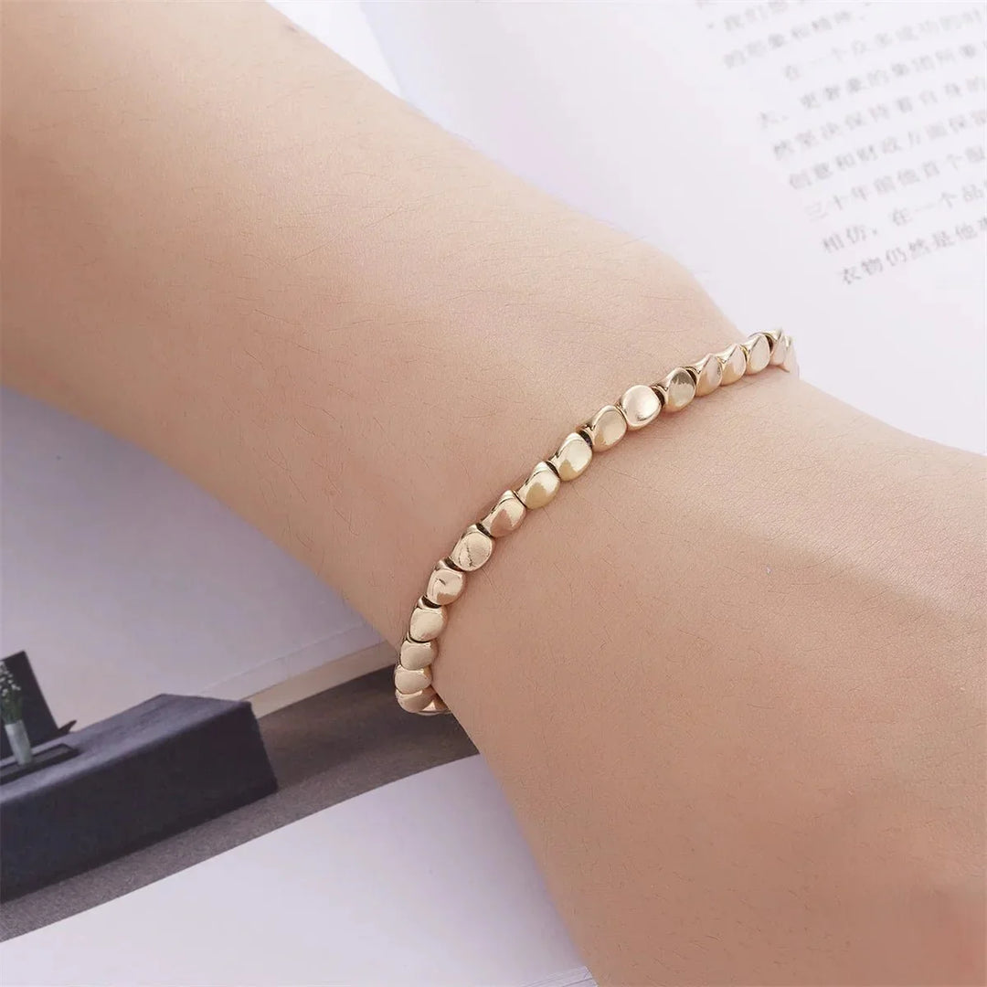 Selira | Tibetanische Kupferperlenarmband mit natürlicher Energie